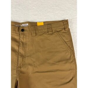 Carhartt Relaxed Fit Work Shorts Men's Size 44 Khaki Brown Canvas Utility‎